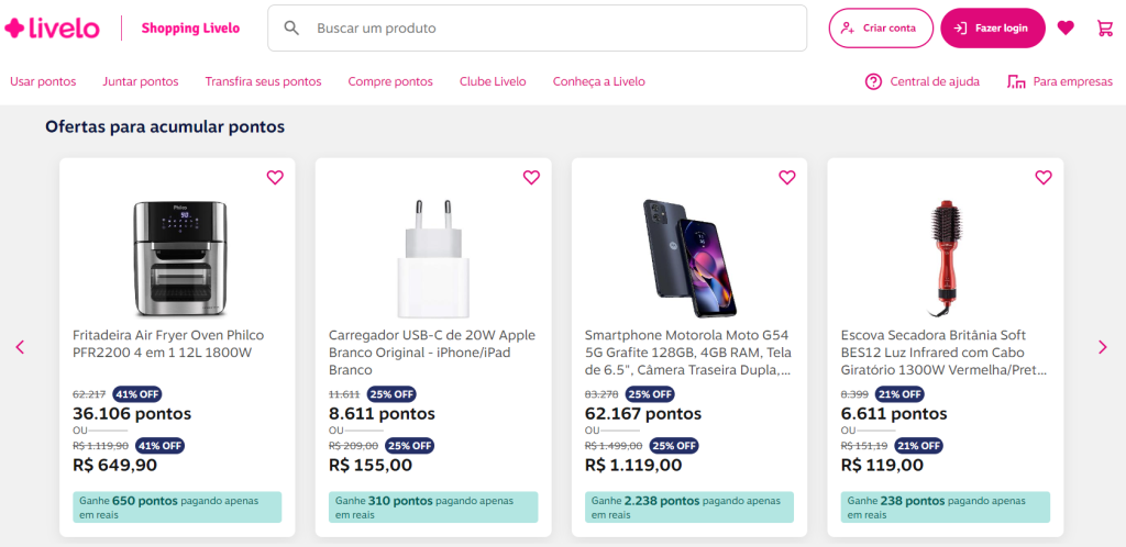 Shopping Livelo x Livelo: qual é a diferença?