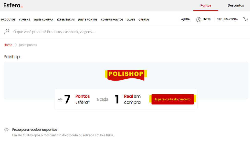 Esfera e Polishop