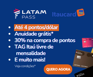 Cartão de crédito LatamPass sem anuidade