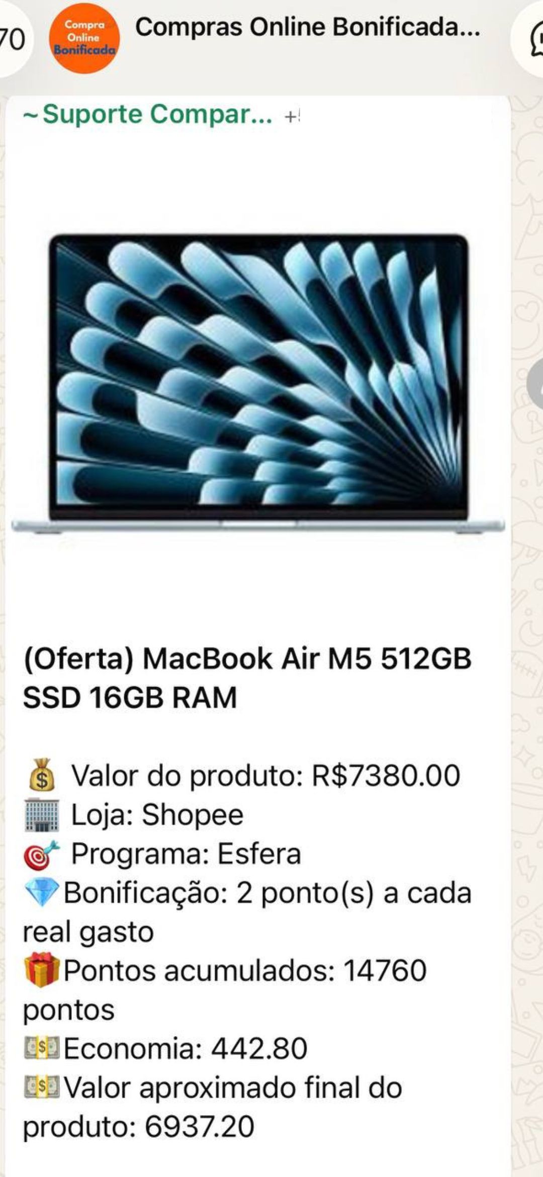Oferta de pontos Shopee