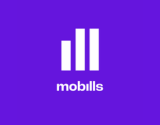Logo da Mobills, loja que oferece pontos e milhas