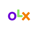 Logo da OLX, loja que oferece pontos e milhas